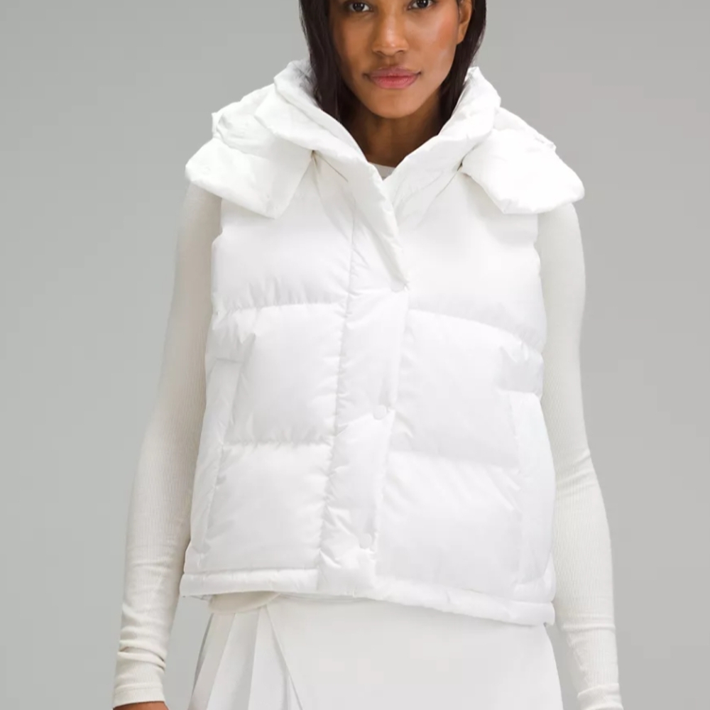 Lululemon Athletica White Puffer Vest